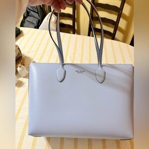 Kate Spade New York Bleecker large zip-top tote bag in saffiano leather